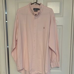 Ralph Lauren Men's XL Light Pink Casual Shirt